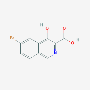 molecular formula C10H6BrNO3 B8295599 6-Bromo-4-hydroxyisoquinoline-3-carboxylic acid 