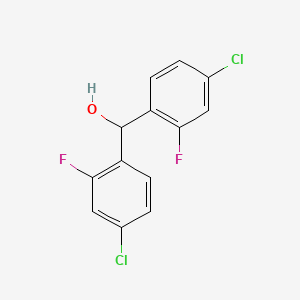 molecular formula C13H8Cl2F2O B8295619 Bis(4-chloro-2-fluorophenyl)methanol 