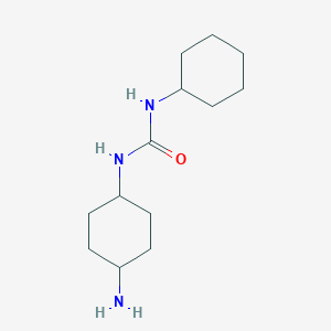 molecular formula C13H25N3O B8295660 trans-1-(4-Aminocyclohexyl)-3-cyclohexylurea CAS No. 1155100-88-1