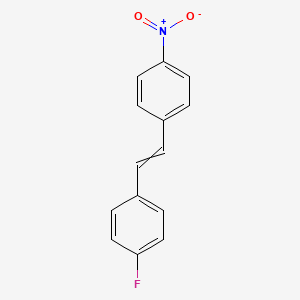molecular formula C14H10FNO2 B8295665 1-Fluoro-4-[2-(4-nitrophenyl)ethenyl]benzene CAS No. 1996-67-4