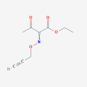 molecular formula C9H11NO4 B8295675 Ethyl 2-propargyloxyimino-3-oxobutyrate 
