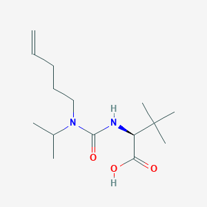 molecular formula C15H28N2O3 B8295685 3-Methyl-N-[(pent-4-en-1-yl)(propan-2-yl)carbamoyl]-L-valine CAS No. 923591-48-4