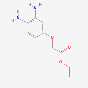 molecular formula C10H14N2O3 B8295704 Ethyl 2-(3,4-diaminophenoxy)acetate 