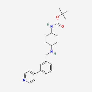 molecular formula C23H31N3O2 B8295711 [4-(3-Pyridine-4-yl-benzylamino)-cyclohexyl]-carbamic acid tert-butyl ester 