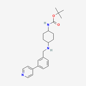 tert-Butyl ((1r,4r)-4-((3-(pyridin-4-yl)benzyl)amino)cyclohexyl)carbamate