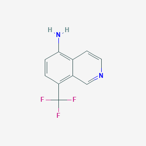 molecular formula C10H7F3N2 B8295833 8-(Trifluoromethyl)isoquinolin-5-amine 