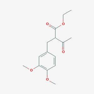 molecular formula C15H20O5 B8295843 Ethyl alpha-(3,4-dimethoxybenzyl)acetoacetate 
