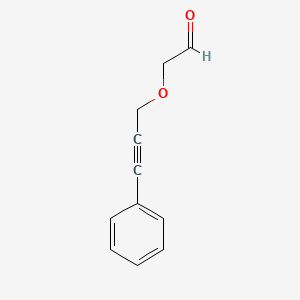 molecular formula C11H10O2 B8295873 (3-Phenyl-2-propynyloxy)ethanal 