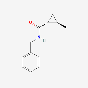 molecular formula C12H15NO B8295882 N-benzyl-trans-2-methylcyclopropanecarboxamide 