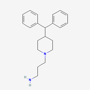 molecular formula C21H28N2 B8295893 1-(3-Aminopropyl)-4-diphenylmethylpiperidine 