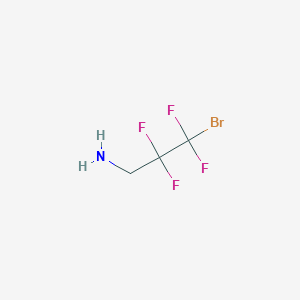 molecular formula C3H4BrF4N B8295917 3-Bromo-2,2,3,3-tetrafluoropropylamine 