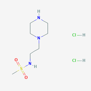 molecular formula C7H19Cl2N3O2S B8295925 N-(2-piperazin-1-yl-ethyl)-methanesulfonamide dihydrochloride 