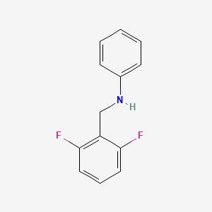 molecular formula C13H11F2N B8295945 N-(2,6-difluorobenzyl)aniline 
