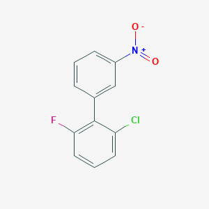 molecular formula C12H7ClFNO2 B8296095 2-Chloro-6-fluoro-3'-nitro-1,1'-biphenyl 