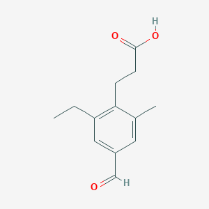 3-(2-Ethyl-4-formyl-6-methyl-phenyl)-propionic acid