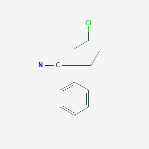 2-Phenyl-2-(2-chloroethyl)butyronitrile