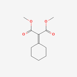 molecular formula C11H16O4 B8296154 2-Cyclohexylidene-malonic acid dimethyl ester 