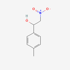 molecular formula C9H11NO3 B8296156 1-(4-Methylphenyl)-2-nitroethanol 