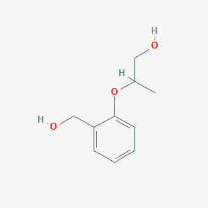 molecular formula C10H14O3 B8296172 2-(2-Hydroxymethyl-phenoxy)-propan-1-ol 