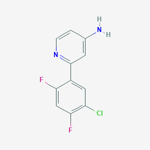2-(5-Chloro-2,4-difluorophenyl)pyridin-4-amine