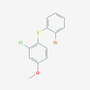 1-(2-Bromophenylsulfanyl)-2-chloro-4-methoxybenzene