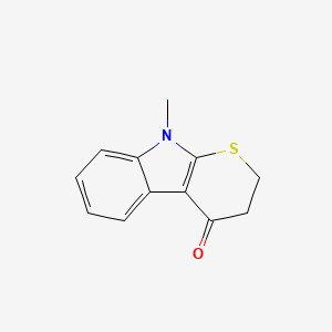 molecular formula C12H11NOS B8296297 4-Oxo-9-Methyl-2,3,4,9-Tetrahydrothiopyrano[2,3-b]Indole 