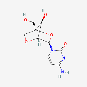 molecular formula C10H13N3O5 B8296321 2'-O,4'-C-Methylenecytidine 