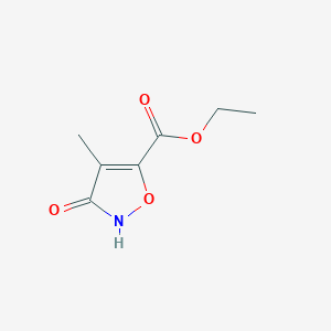 molecular formula C7H9NO4 B8296333 Ethyl 3-Hydroxy-4-methylisoxazole-5-carboxylate 