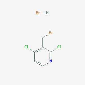 molecular formula C6H5Br2Cl2N B8296409 3-(Bromomethyl)-2,4-dichloropyridine hydrobromide 