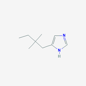 molecular formula C9H16N2 B8296427 4-(2,2-dimethylbutyl)-1H-imidazole 