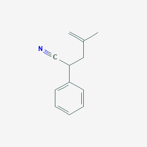 molecular formula C12H13N B8296431 4-Methyl-2-phenyl-4-pentenenitril 