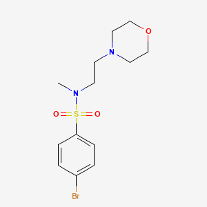 molecular formula C13H19BrN2O3S B8296465 4-bromo-N-methyl-N-(2-morpholin-4-yl-ethyl)-benzenesulfonamide 