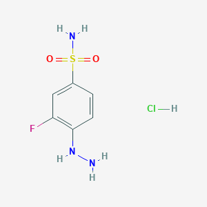 2-Fluoro-4-sulfamoylphenylhydrazine hydrochloride