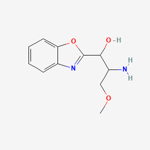 2-Amino-1-benzooxazol-2-yl-3-methoxy-propan-1-ol