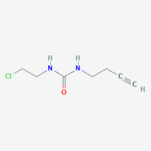 molecular formula C7H11ClN2O B8296589 1-But-3-ynyl-3-(2-chloro-ethyl)-urea 