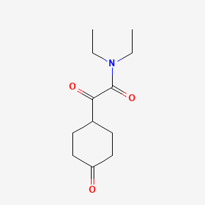 molecular formula C12H19NO3 B8296591 N,N-diethyl-2-oxo-2-(4-oxo-cyclohexyl)-acetamide 