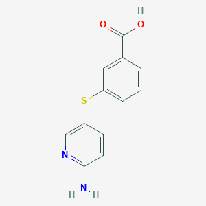 3-(6-Aminopyridin-3-ylthio)benzoic acid