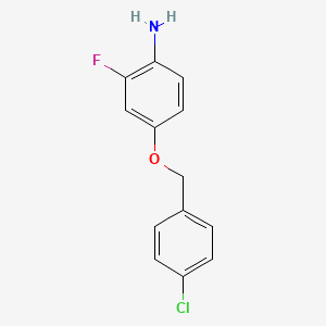 2-Fluoro-4-(4-chlorophenylmethoxy)aniline