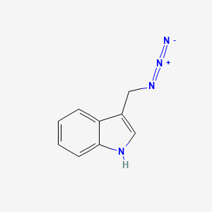 molecular formula C9H8N4 B8296689 3-Azidomethyl-indole 