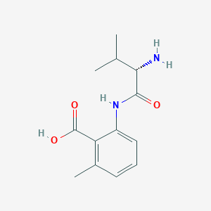 molecular formula C13H18N2O3 B8296705 6-methyl-2-(L-valylamino)benzoic acid 