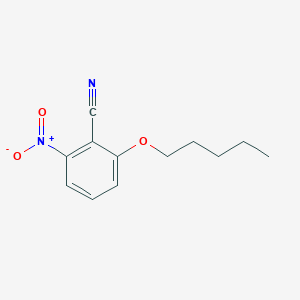 molecular formula C12H14N2O3 B8296745 2-Nitro-6-pentyloxybenzonitrile 