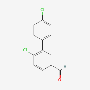 molecular formula C13H8Cl2O B8296768 4',6-Dichlorobiphenyl-3-carbaldehyde 