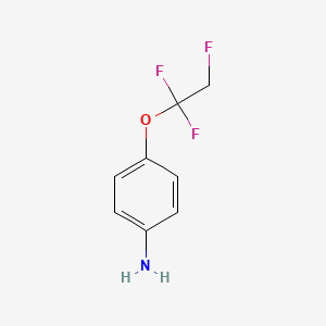 molecular formula C8H8F3NO B8296810 4-(1,1,2-Trifluoroethoxy)benzeneamine 