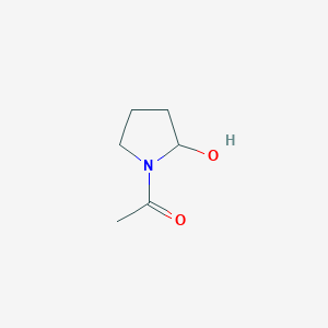 molecular formula C6H11NO2 B8296831 N-acetyl-2-hydroxypyrrolidine 