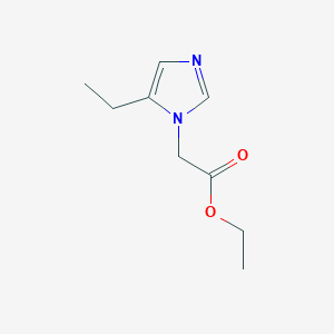 molecular formula C9H14N2O2 B8296865 (5-Ethyl-imidazol-1-yl)-acetic acid ethyl ester 