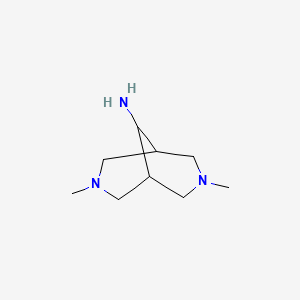 molecular formula C9H19N3 B8296873 3,7-Dimethyl-3,7-diazabicyclo[3.3.1]nonan-9-amine 