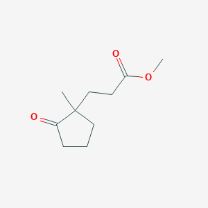 molecular formula C10H16O3 B8296874 1-Methyl-2-oxocyclopentanepropionic acid methyl ester 