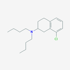 molecular formula C18H28ClN B8296908 2-Di-n-butylamino-8-chloro-1,2,3,4-tetrahydronaphthalene 