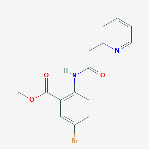 Methyl 5-bromo-2-(2-(pyridin-2-yl)acetamido)benzoate