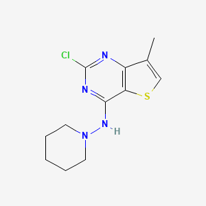 2-Chloro-7-methyl-4-piperidinoaminothieno[3,2-d]pyrimidine